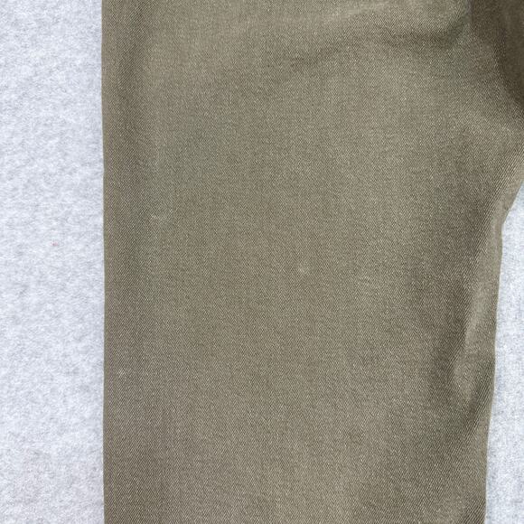 Michael Kors Chino Pants WMNS 10 Olive Green Straight Leg High Rise QS49055E9U - Picture 5 of 16